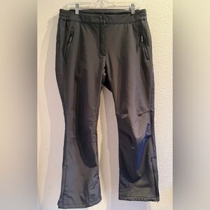 Outdoor Ventures Womens Fleece Lined Hiking Snow Pants Size 12 Gray